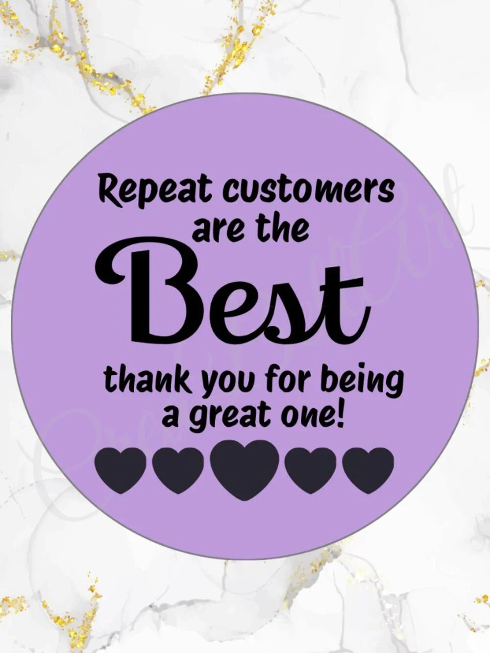100 Thank you Stickers Thermal Stickers 2 inch
